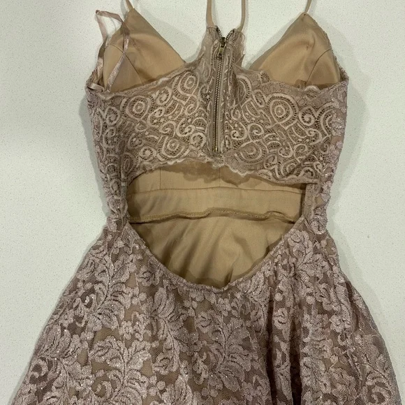 Vintage Le Chateau Y2k 2000s Lace Fairy Whimsigoth Size Small Dress - Picture 8 of 11